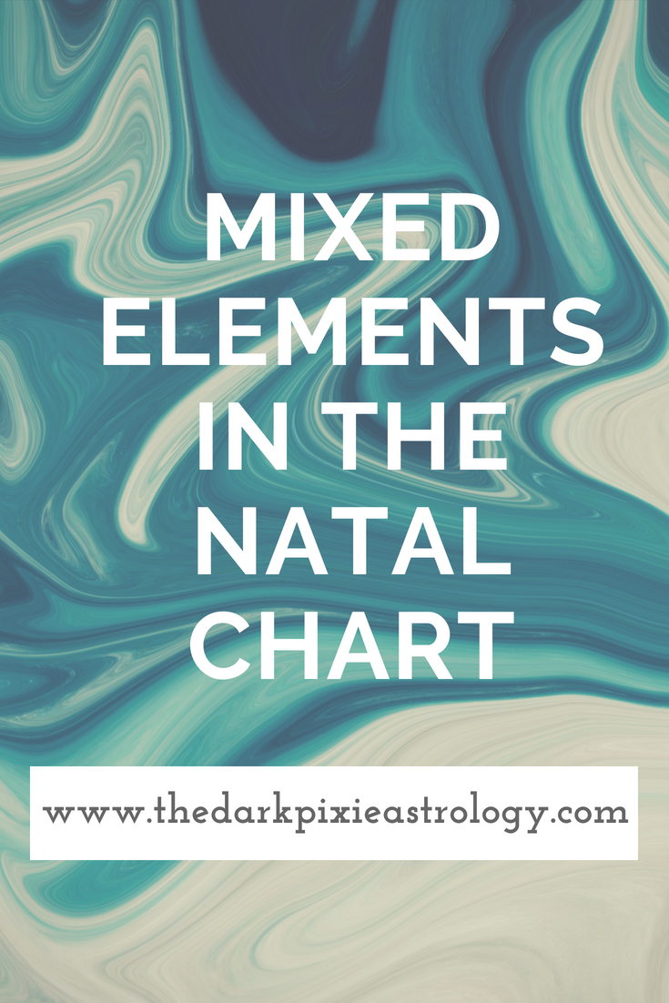 Mixed El;ements in the Natal Chart - The Dark Pixie Astrology