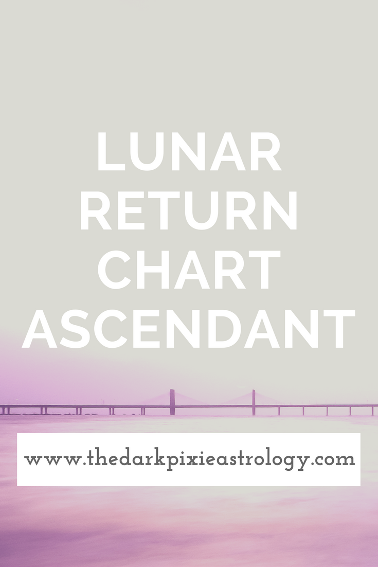 Lunar Return Chart Ascendant The Dark Pixie Astrology